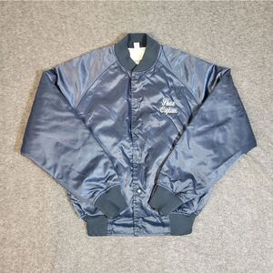 Vintage 2000s Westark Prestonwood Varsity Cheerleader Satin Bomber Jacket L USA.